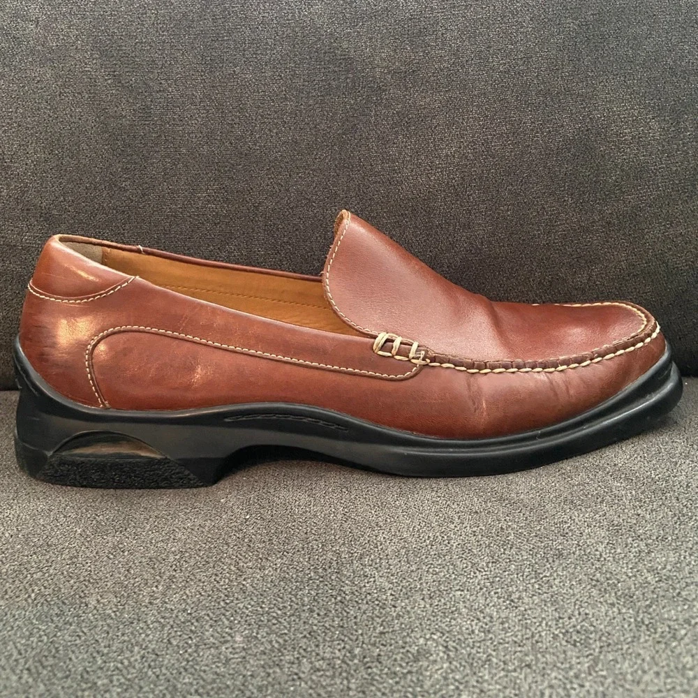 Cole Haan Air Santa Barbara Loafers Mens 10 Brown Leather Slip On Moccasin Toe